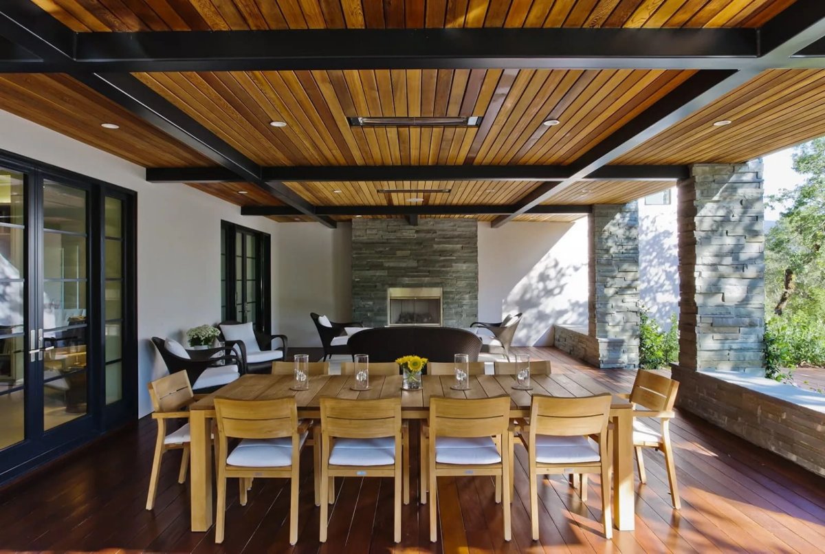 Беседки пристроенные к дому