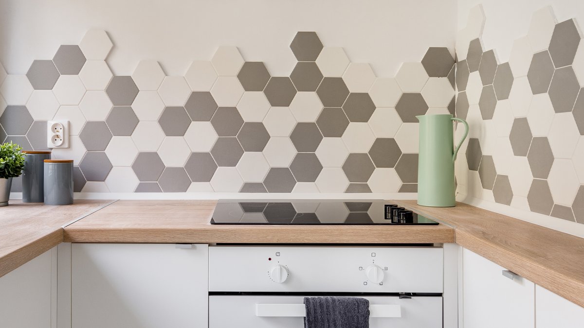 Плитка соты на фартук