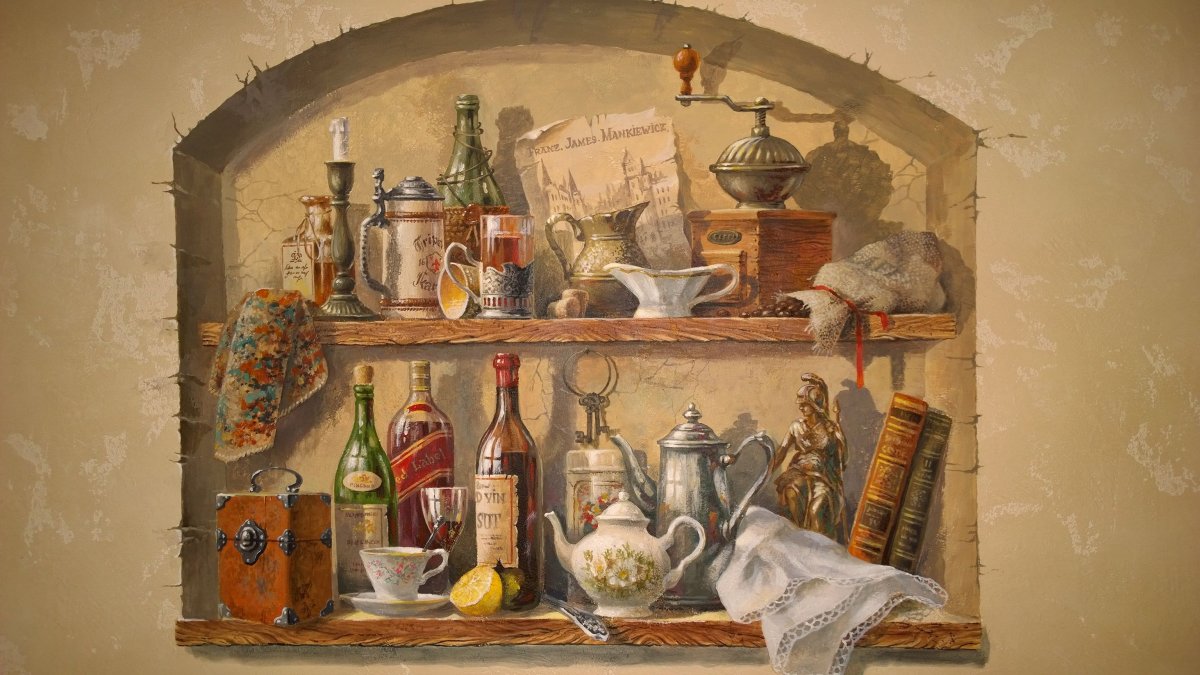 Фрески натюрморт для кухни