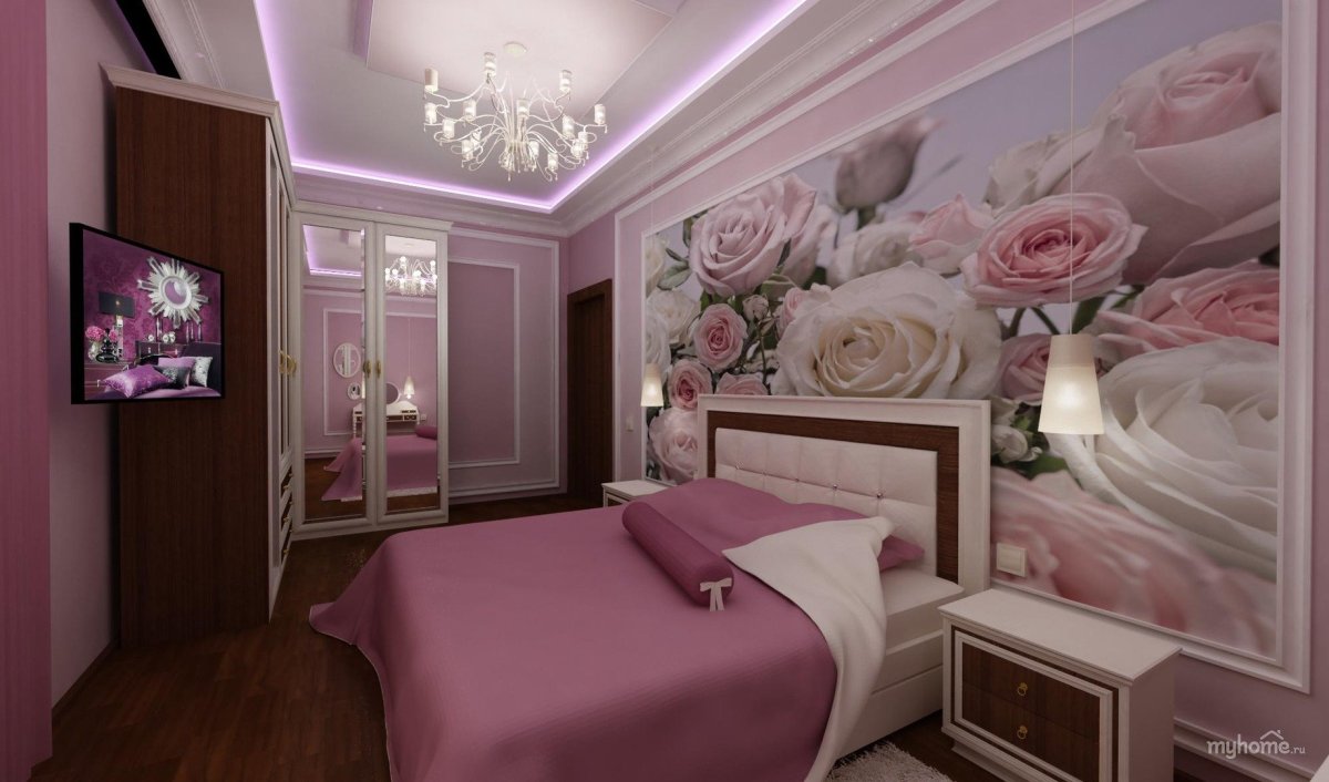 Спальня дизайнеров для молодой пары