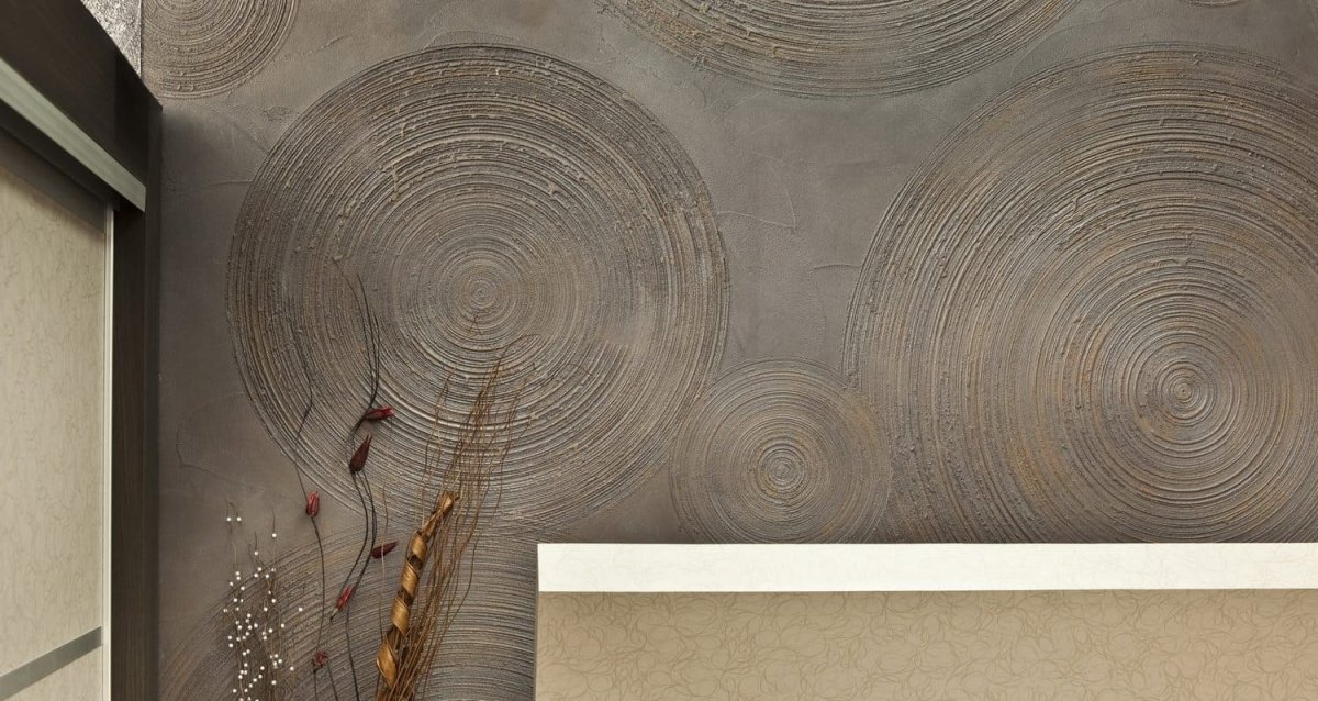 Фактурная штукатурка круги