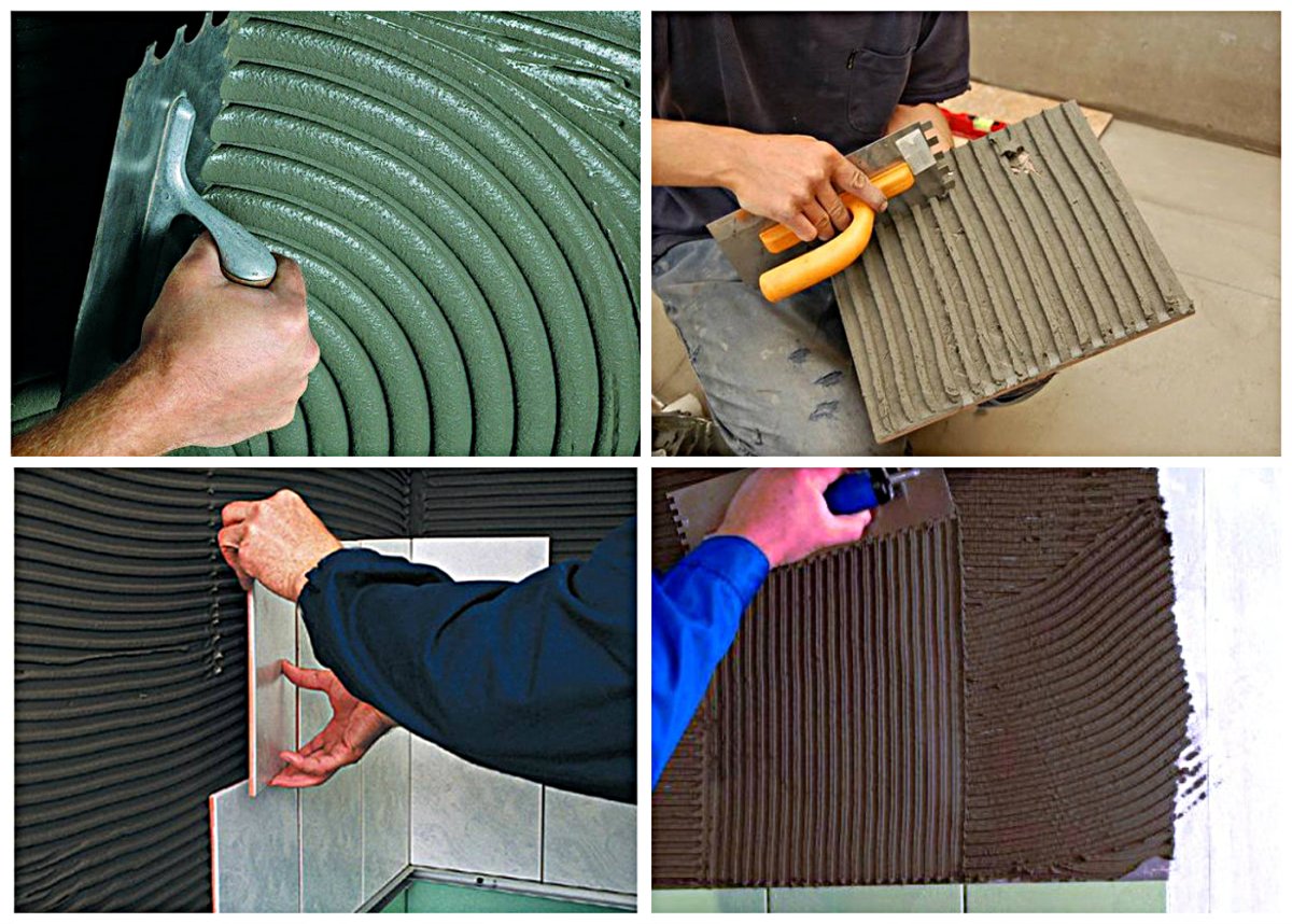 Зубчатый шпатель для керамогранита 300х300