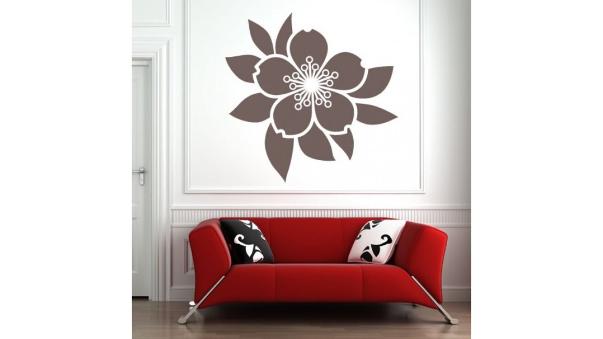 Декор стен краской