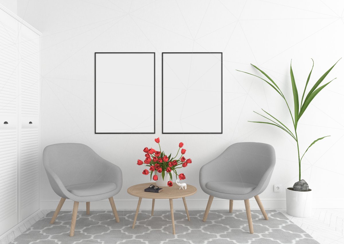 Пустая картина на стене