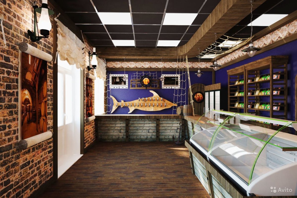 Интерьер пивного магазина