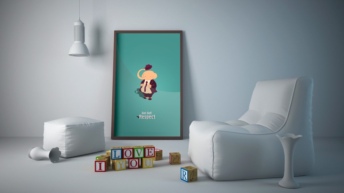 Мокап интерьер