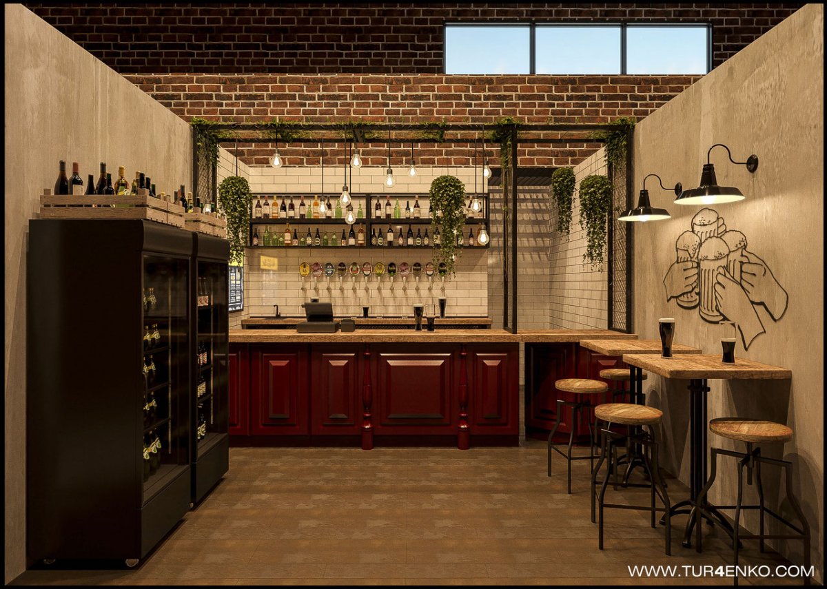 Интерьер пивного магазина