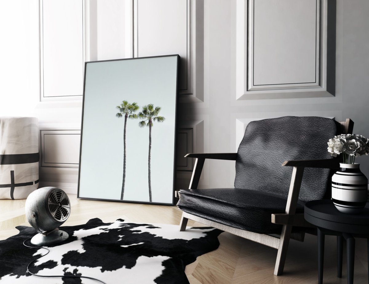 Мокап картина в интерьере