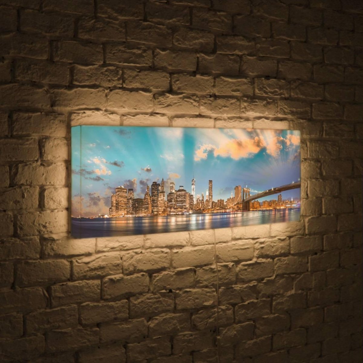 Многослойное панно с подсветкой