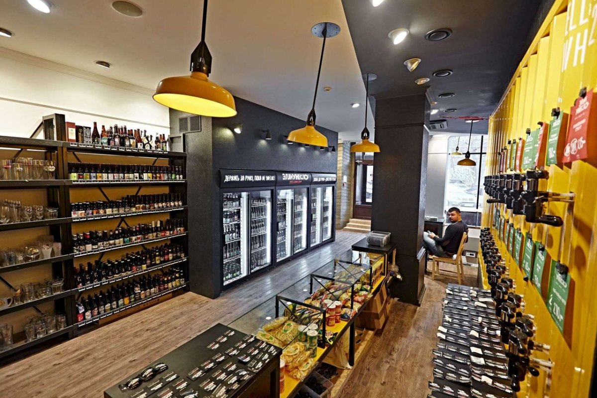 Необычный пивной магазин