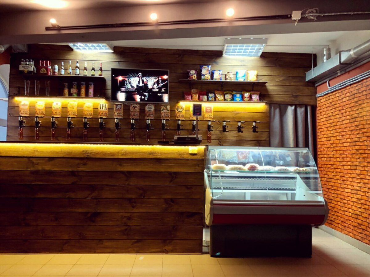 Пивной бар в стиле лофт