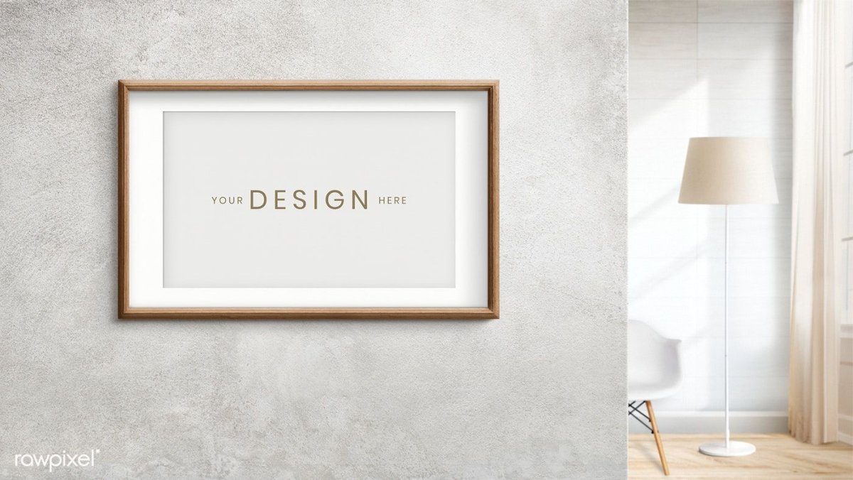 Мокапы постеров на стене