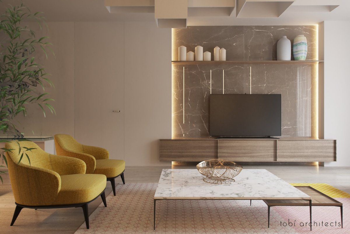 Зона ТВ В интерьере