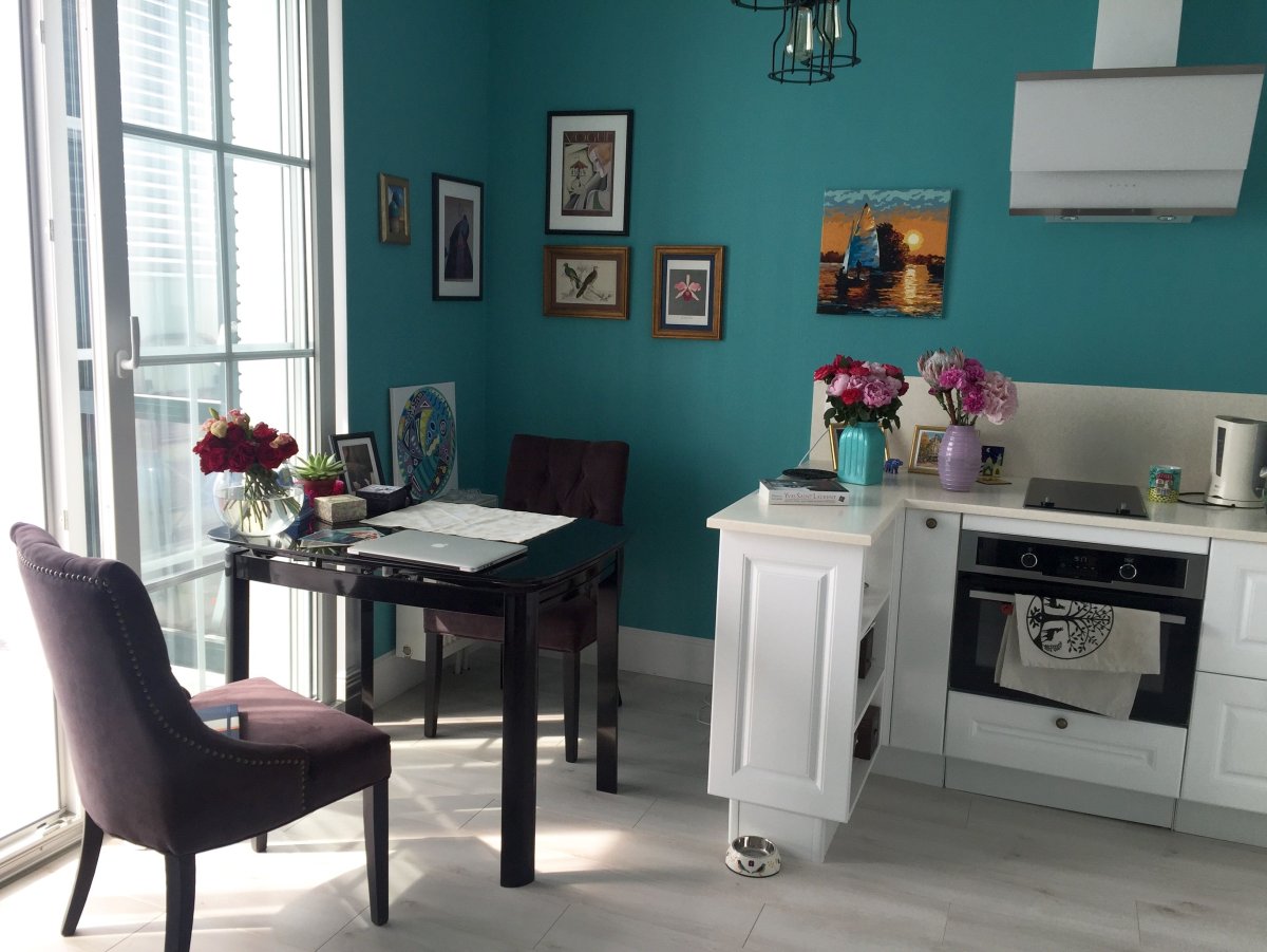 Цвет Тиффани соче ания в интерьере