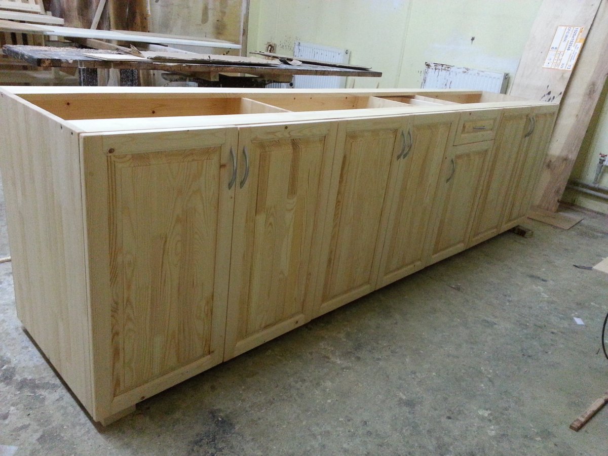 Кухонная мебель из мебельного щита