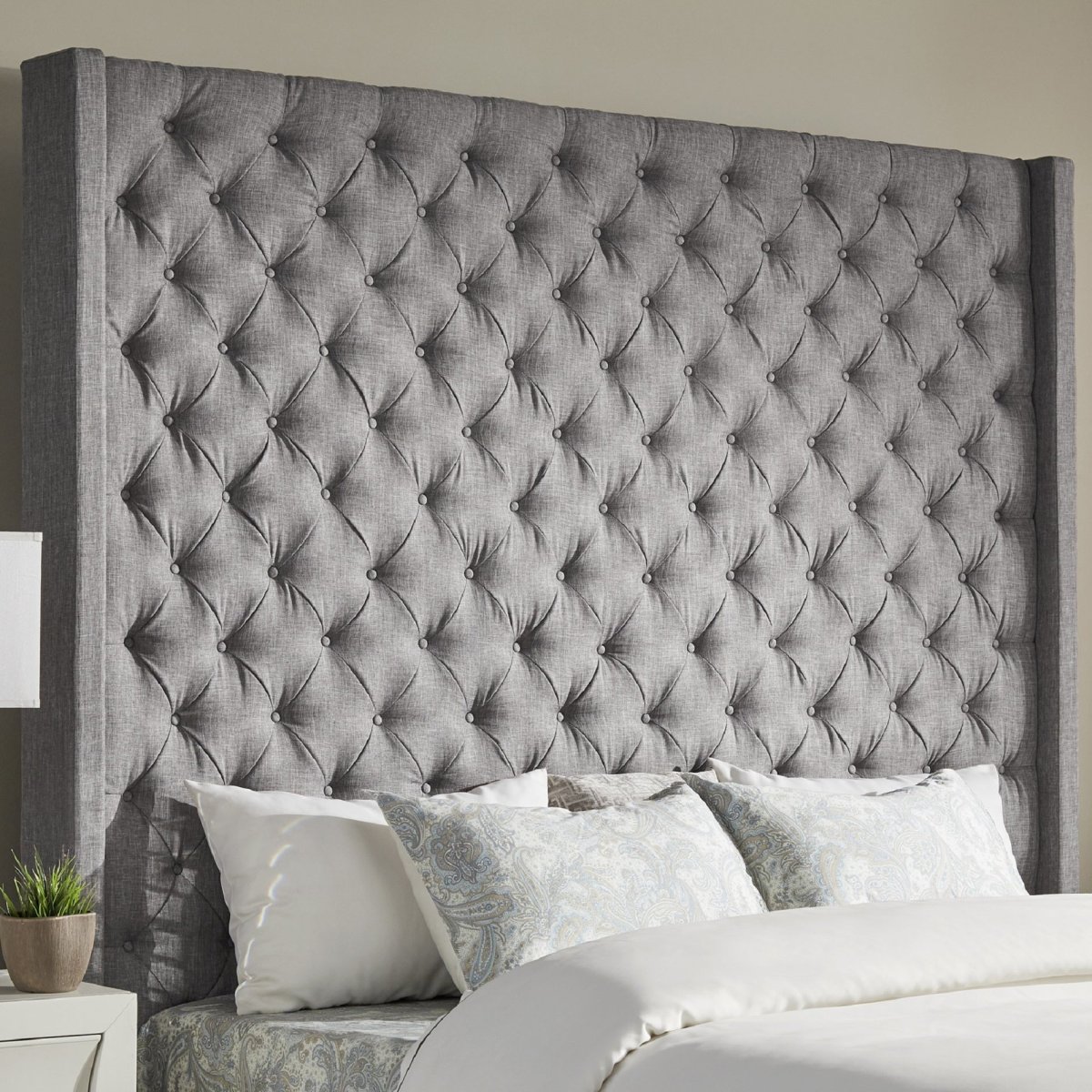 Adler Panel Diamond-Tufted Fabric