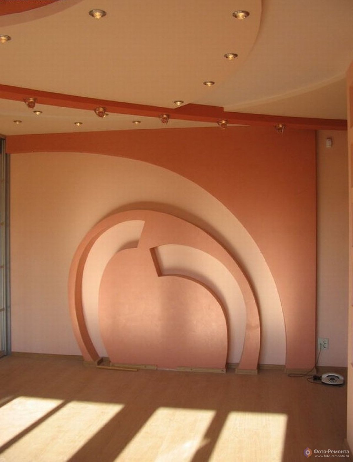 Фигурные стены из гипсокартона