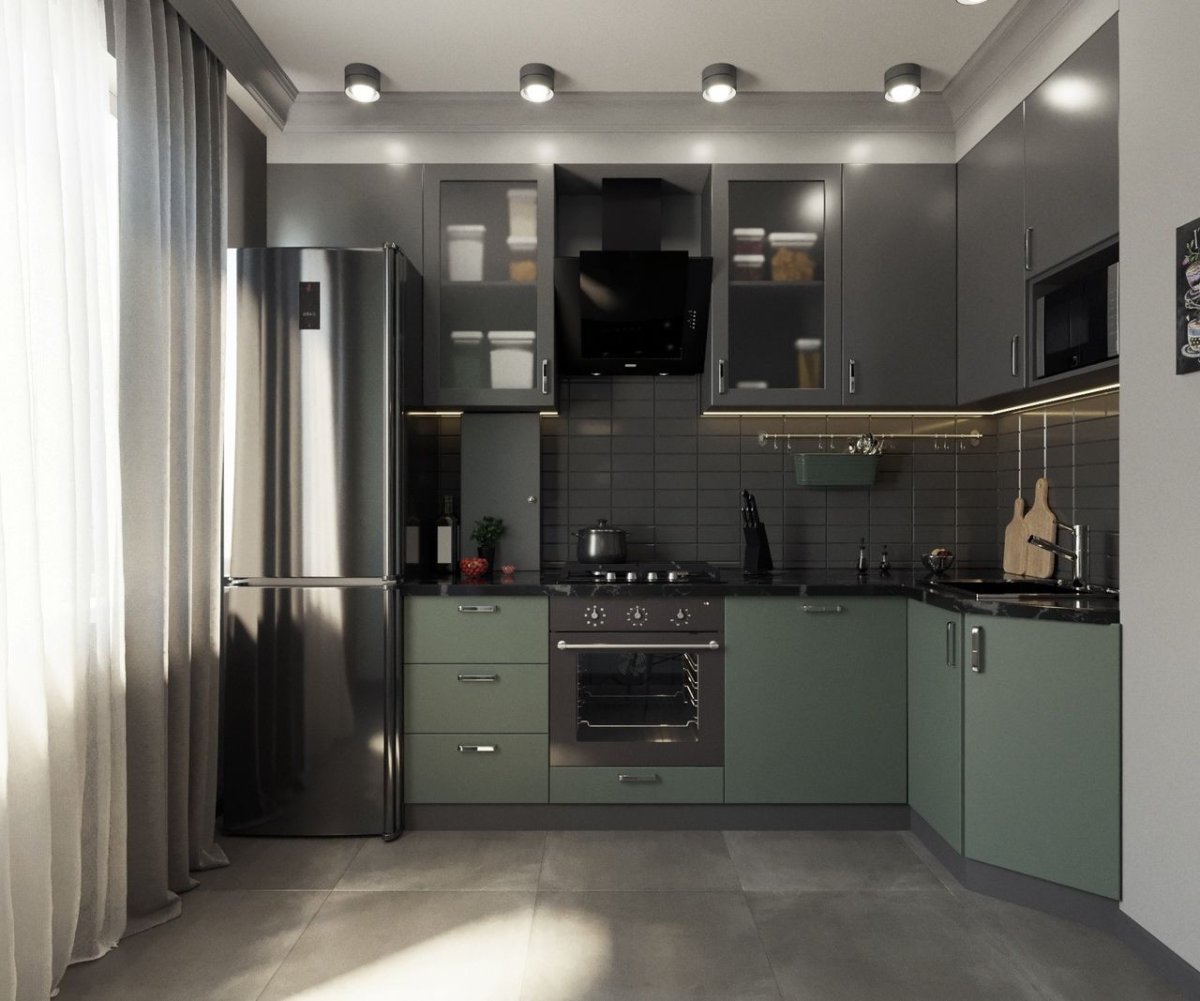Кухня мечты в темных тонах