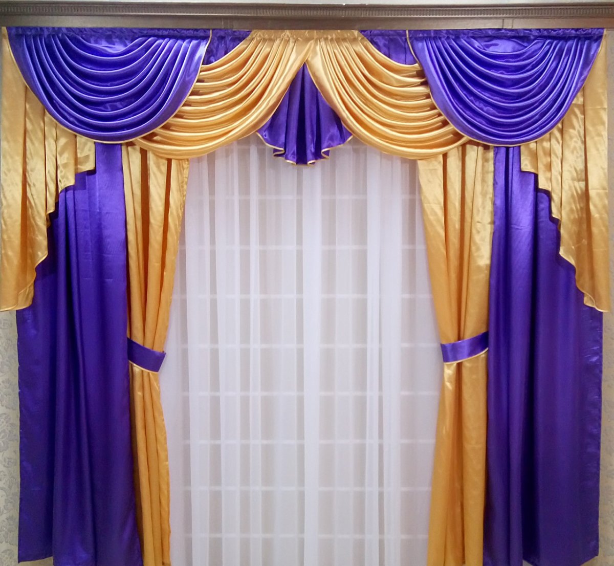 Шторы сине зеленые