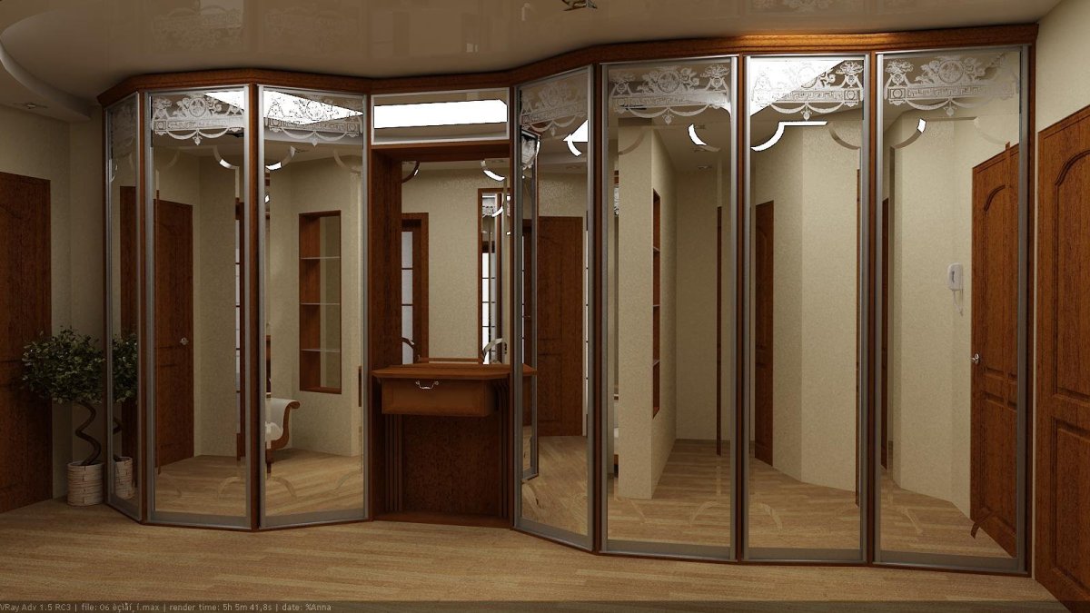 Встраиваемый шкаф купе в прихожую