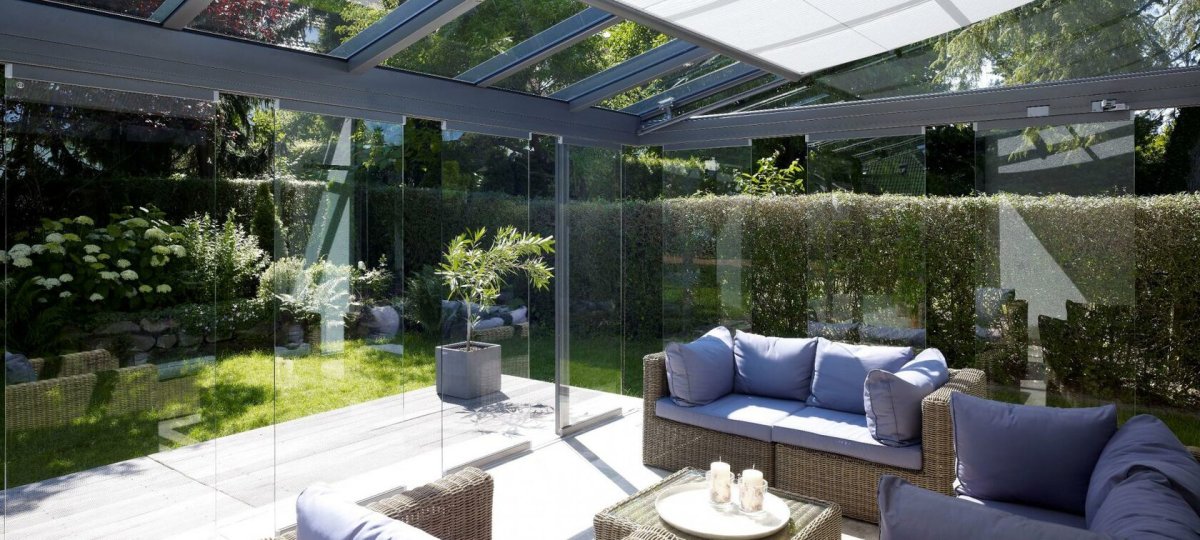 Шторы для зимнего сада