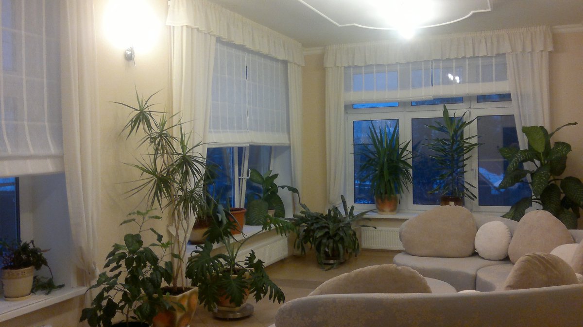 Шторы для зимнего сада