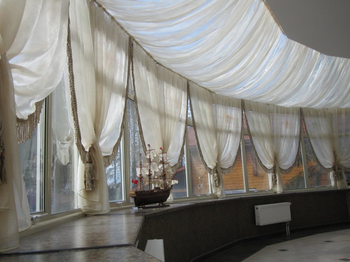 Шторы плиссе зимний сад