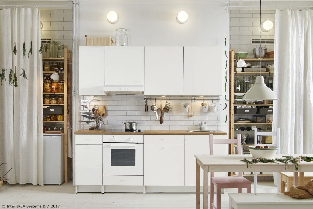 Кухня икеа Knoxhult в интерьере