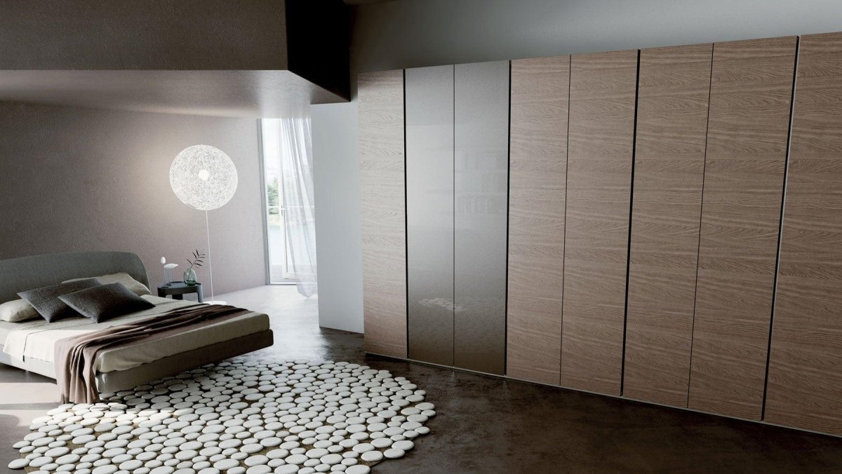 Шкаф с интегрированными ручками