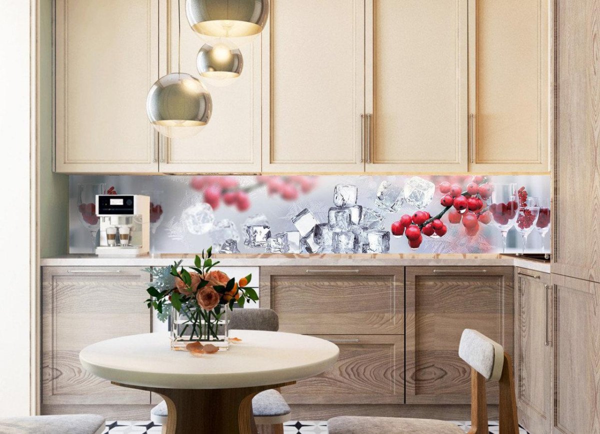 Стеклянный кухонный фартук