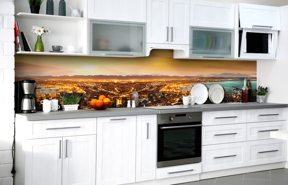 Геометрический фартук на кухню