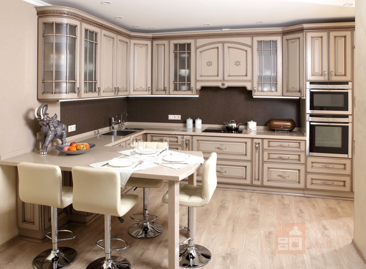 Кухня угловой Афина 360 на 150