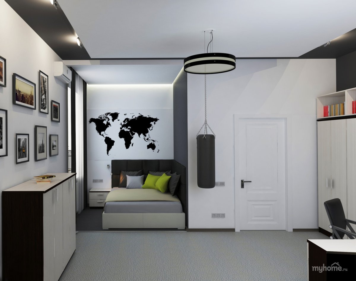 Комната для подростка в пастельных тонах