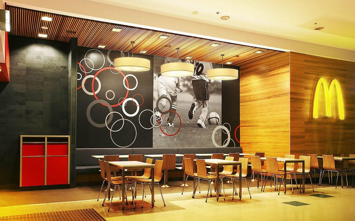 Интерьер фаст фуд кафе