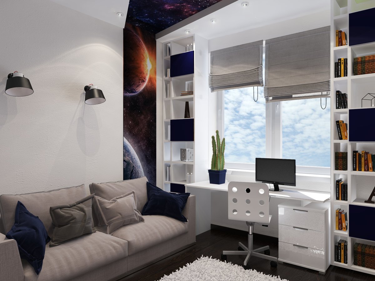 Освещение в комнате подростка мальчика