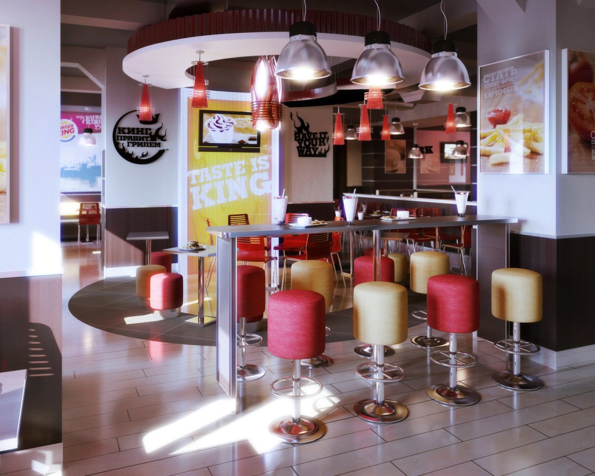 Интерьер мини кафе