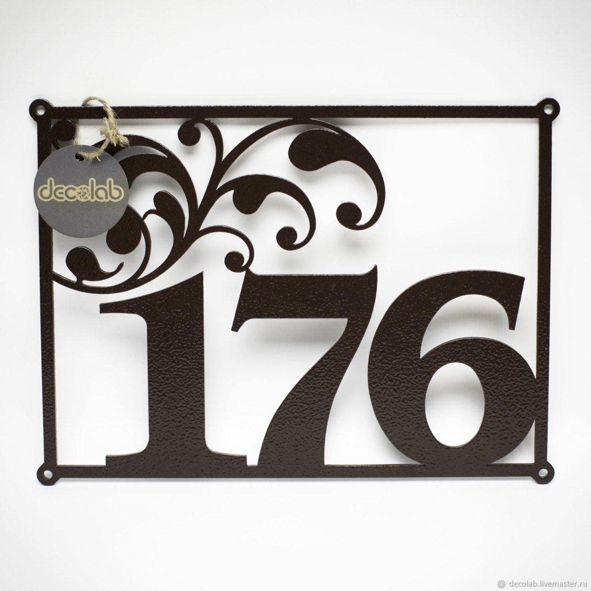 Декоративные таблички из металла