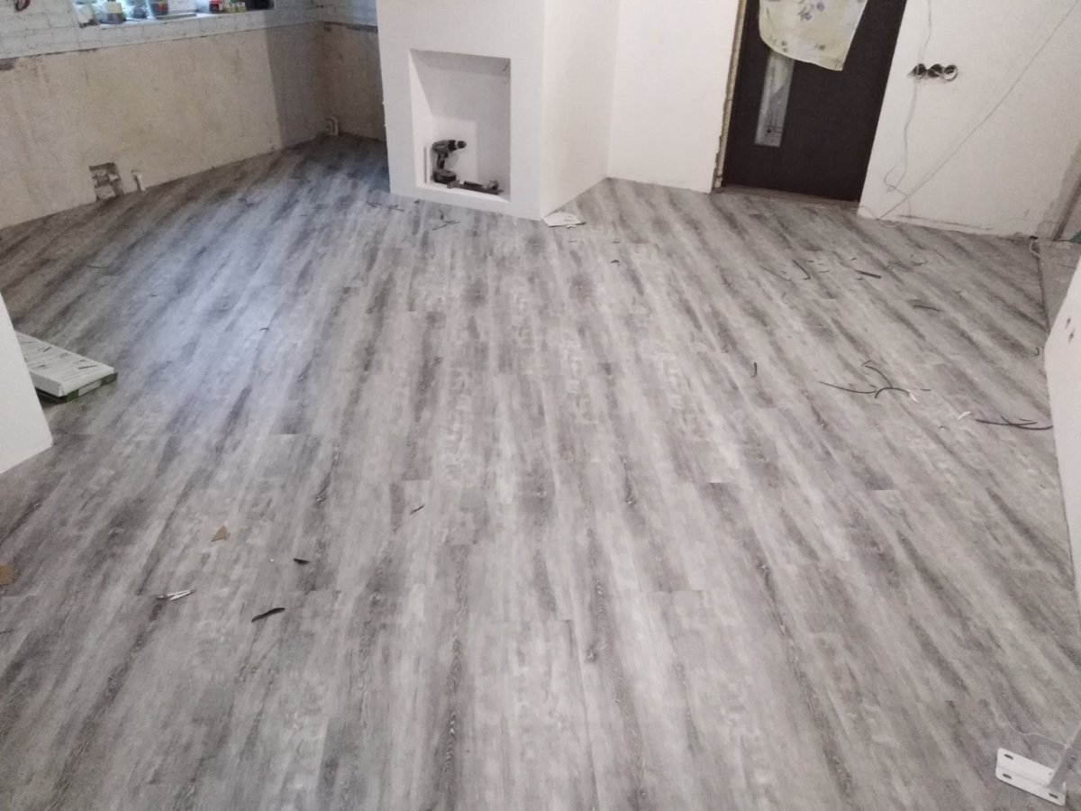 Виниловый ламинат в ванной