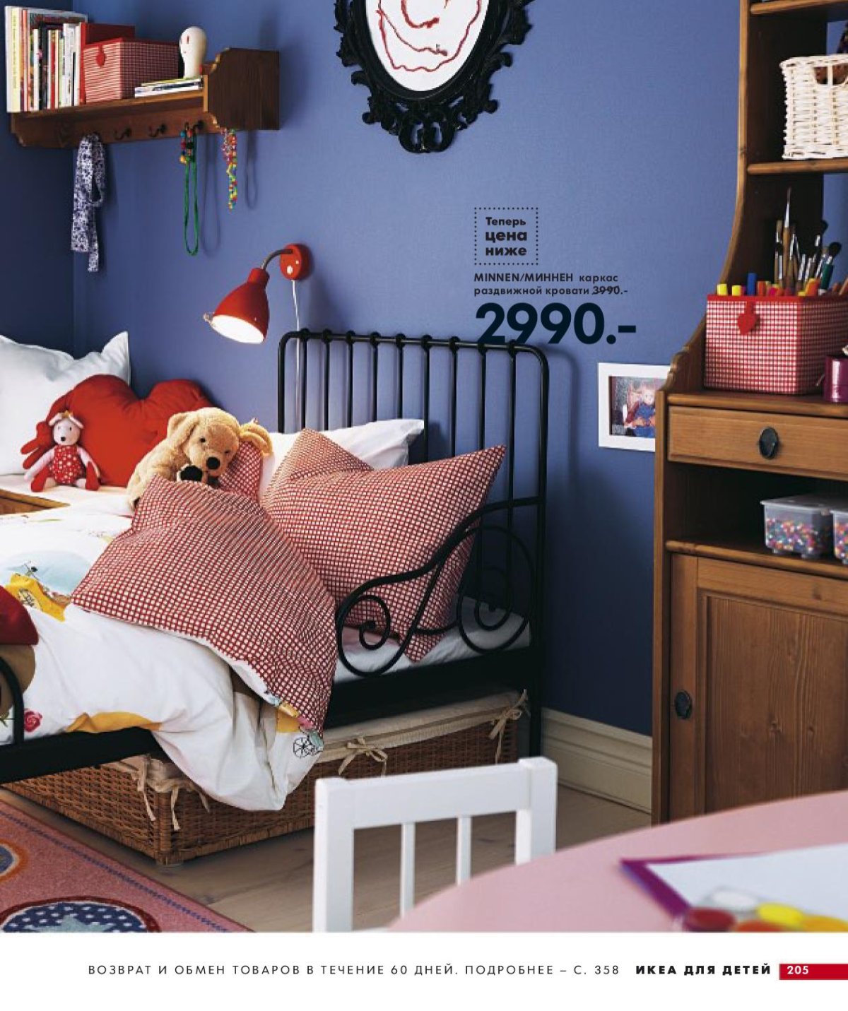 Кровать икеа миннен