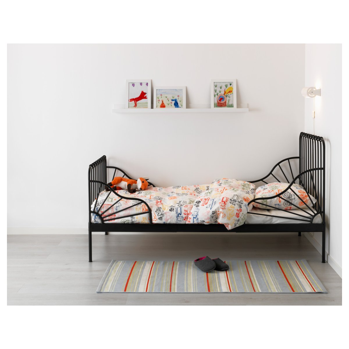 Детская кровать ikea миннен