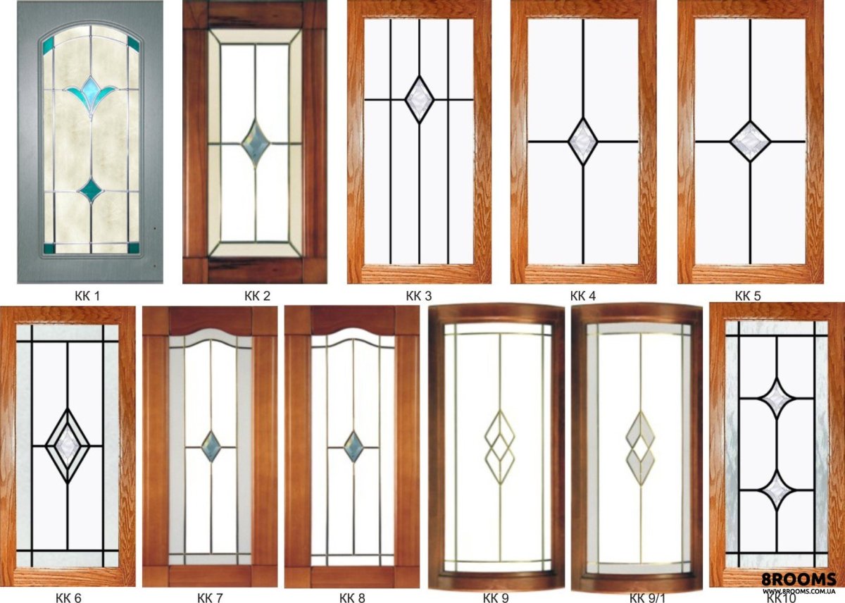 Стекло с раскладкой на фасады кухни каталог