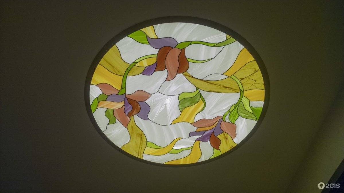 Витраж на потолке Минимализм