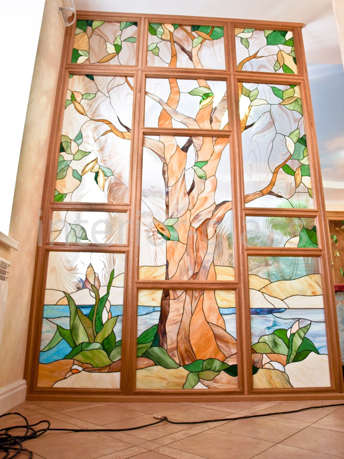 Декоративные витражные перегородки