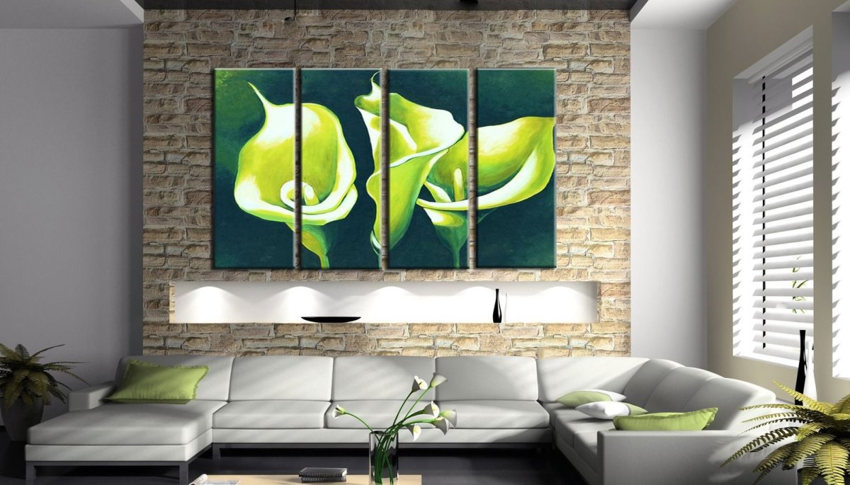 Стеклянное панно на стену в гостиную