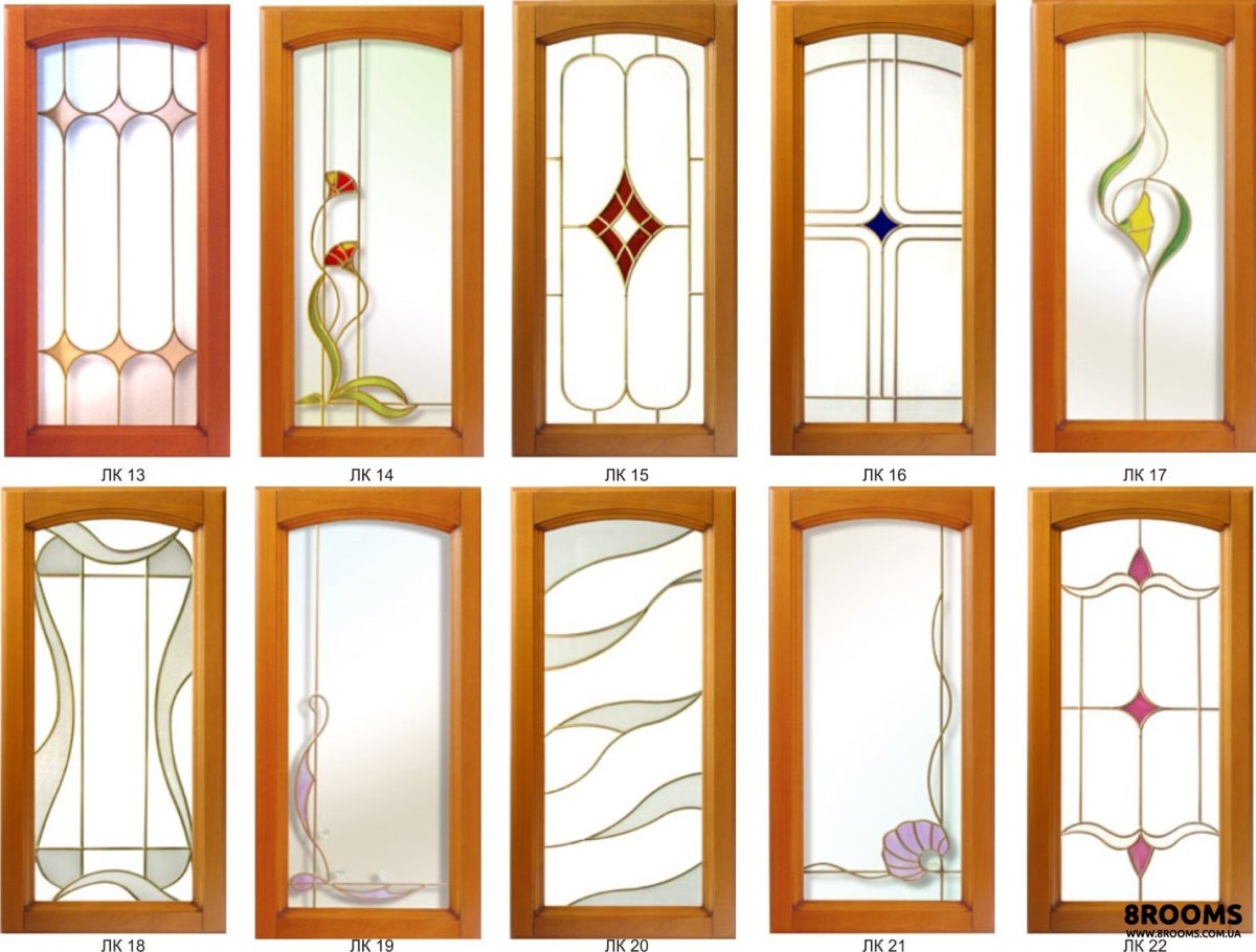 Витражи на стекле для кухни