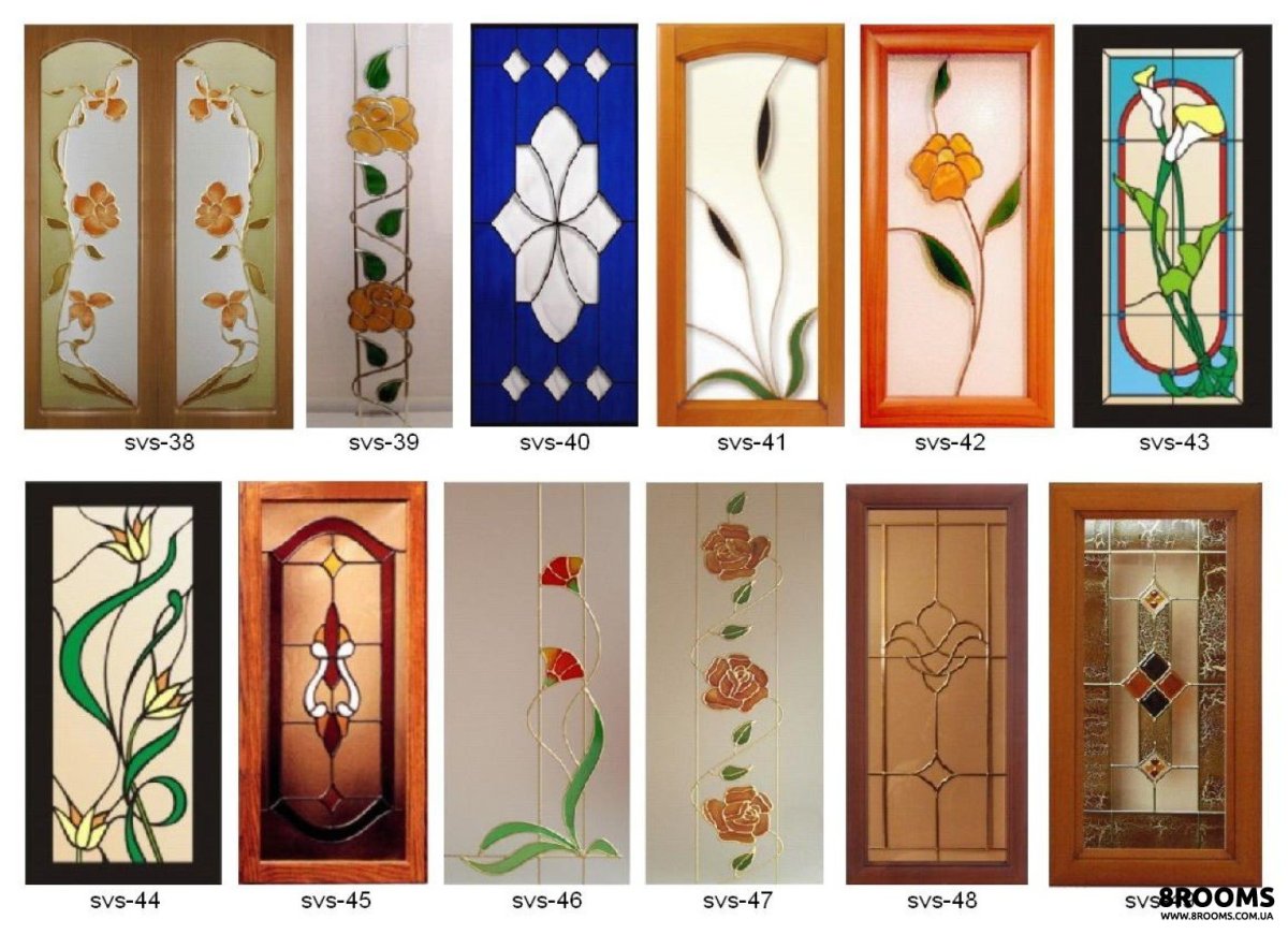 Витраж на кухню Колос