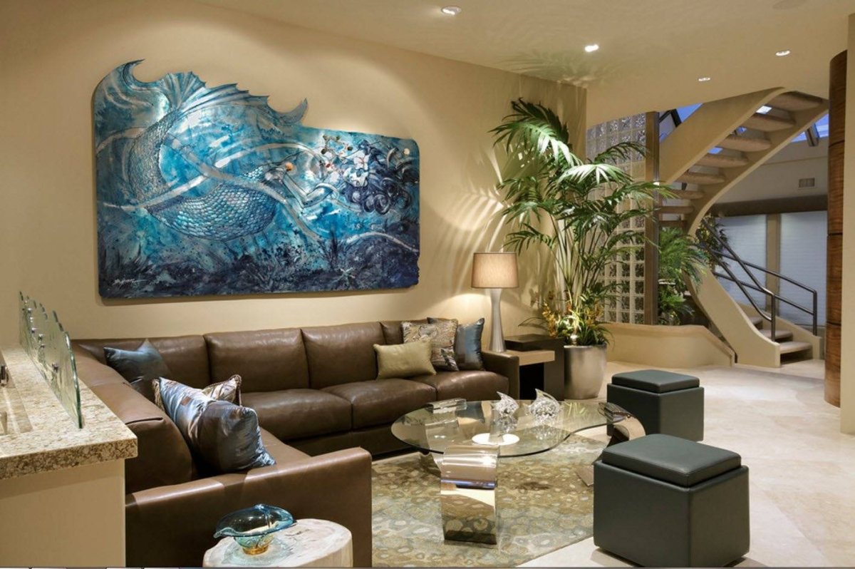 Живопись на стенах в интерьере