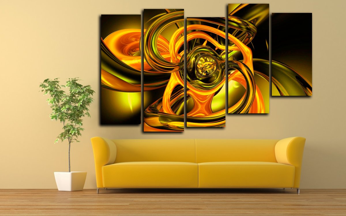 Абстракция в интерьере