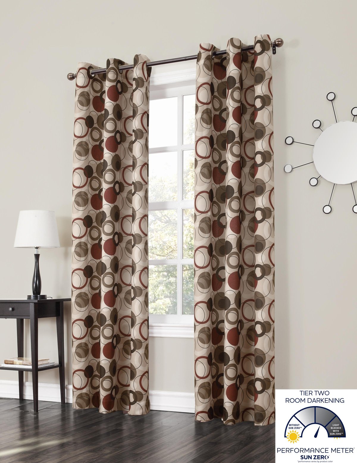 Панно из круглых зеркал на стену