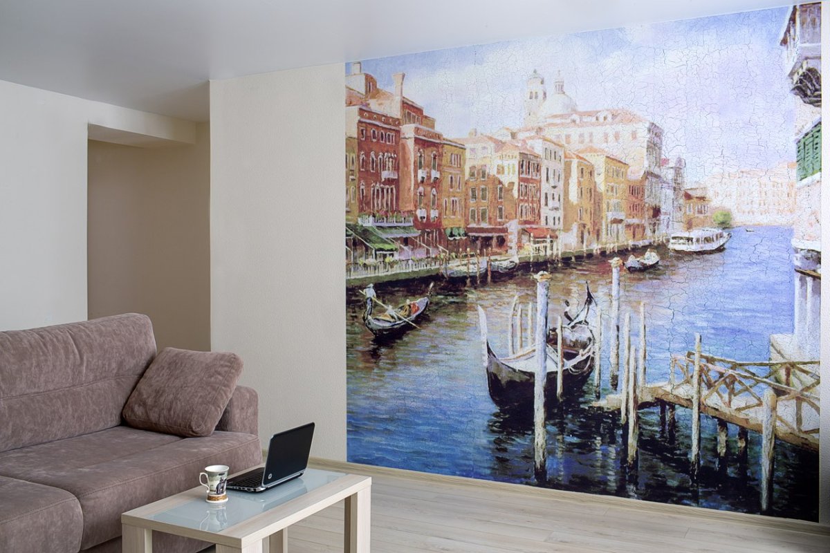 Фотообои живопись в интерьере